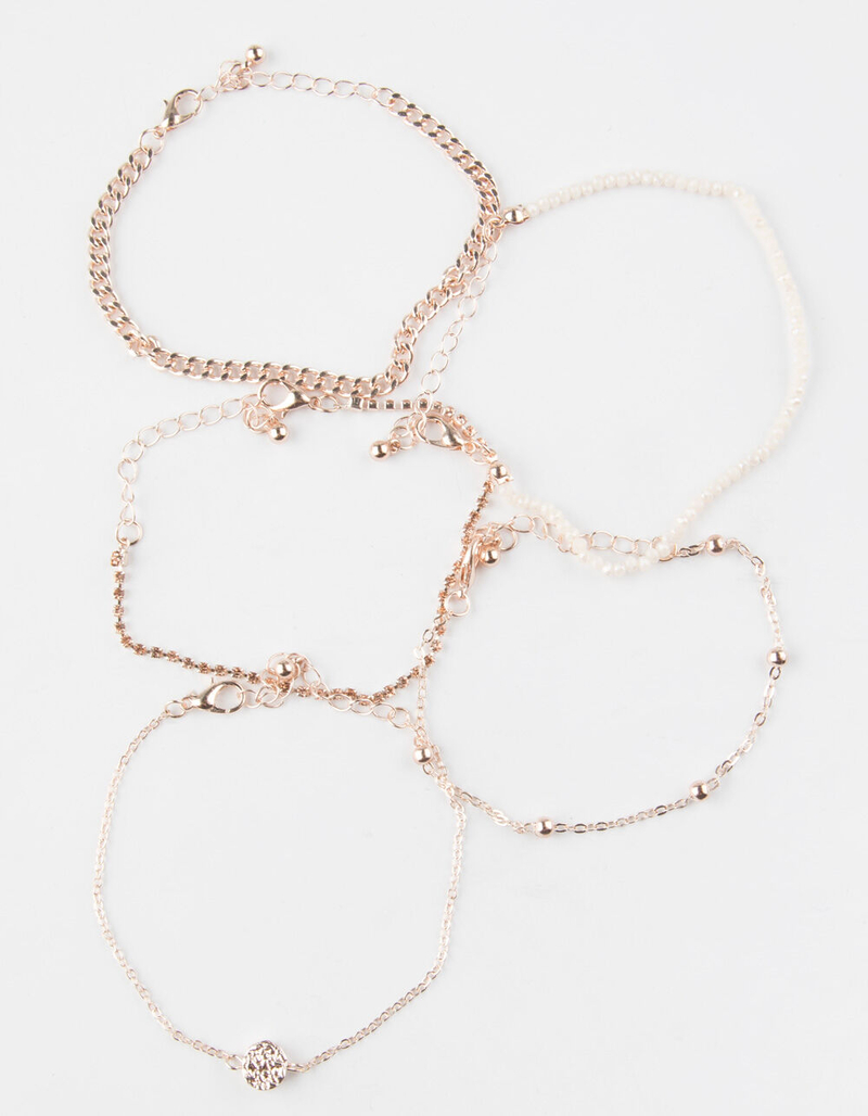 FULL TILT 5 Pack Rhinestone & Chain Bracelets image number 0
