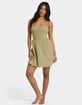 BILLABONG Womens Sleeveless Smocked Dress image number 4