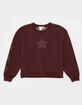 FULL TILT Star Patch Girls Crewneck Sweatshirt image number 2