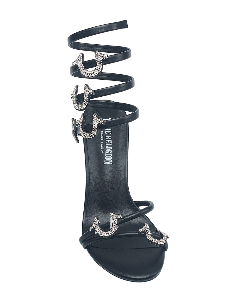 TRUE RELIGION Tiana Spiral Ankle Wrap Womens Heels image number 3