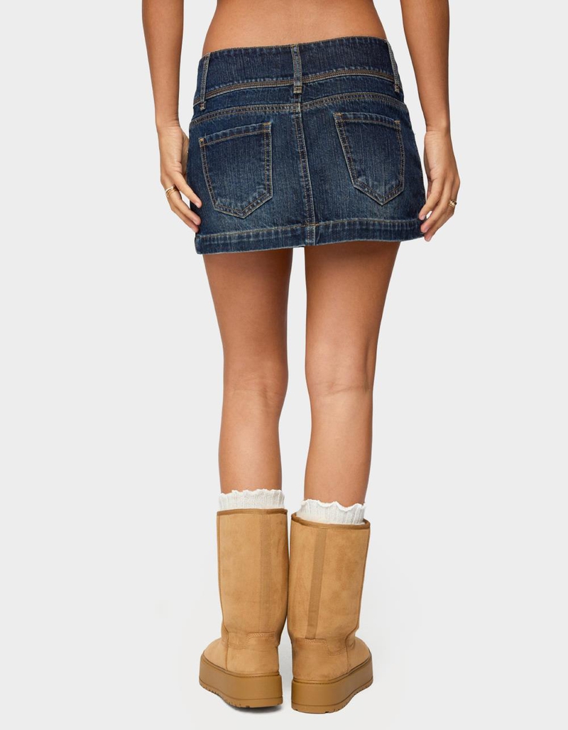 EDIKTED Fatama Denim Mini Skirt image number 2
