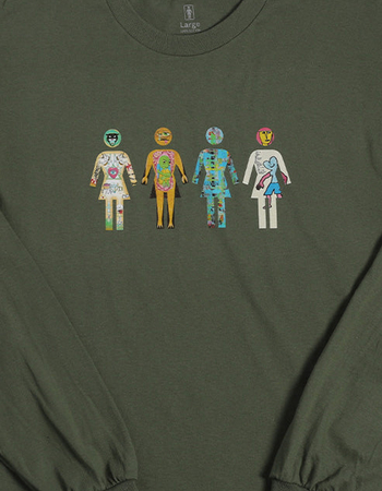 GIRL SKATEBOARDS Squad Mens Long Sleeve Tee Alternative Image