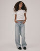 RSQ Girls Low Rise Wide Leg Jeans image number 8
