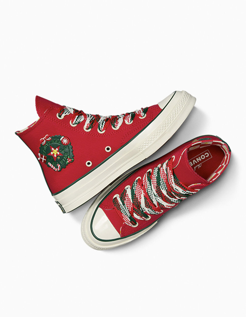 CONVERSE Chuck 70 Christmas High Top Womens Shoes image number 19