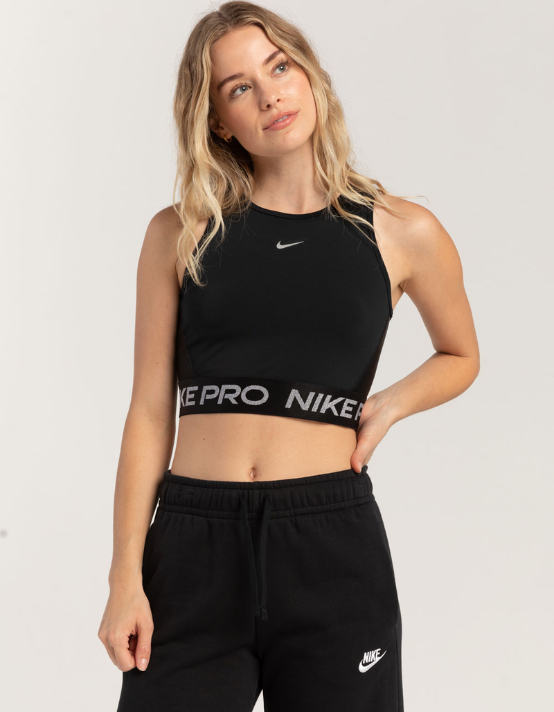 NIKE Shine Nike Pro Dri-FIT Womens Crop Tank Top image number 0