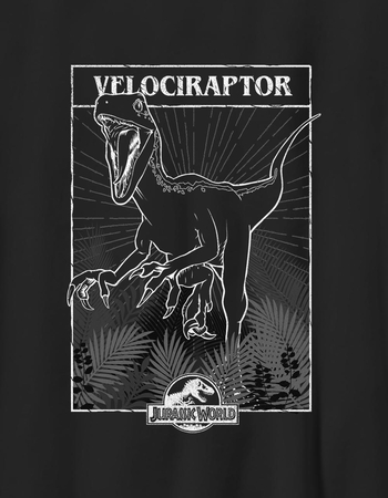JURASSIC WORLD REBIRTH Velociraptor Card Unisex Kids Tee Alternative Image