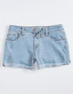 RSQ Girls Mid Rise Cuff Denim Shorts image number 2