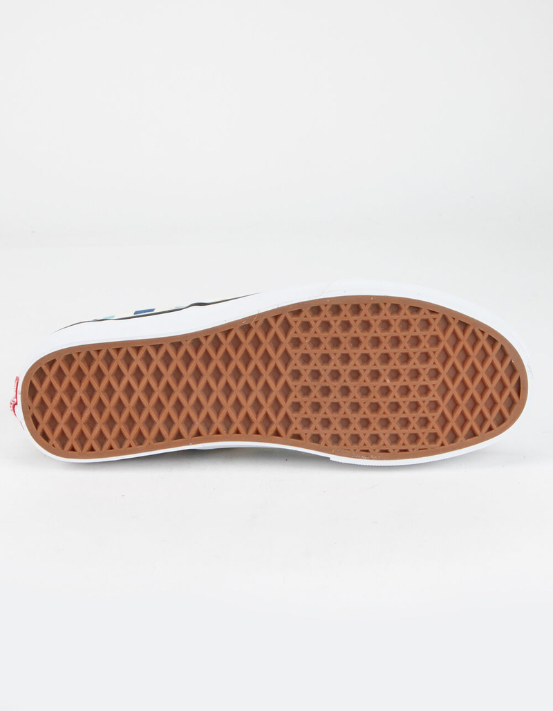 VANS Checkerboard Classic Slip-On Blue Topaz Shoes image number 5