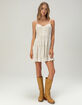 RSQ Lace Trim Womens Babydoll Dress image number 6