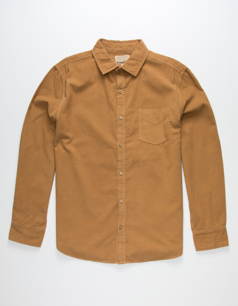 FREE NATURE Corduroy Camel Mens Shirt image number 0