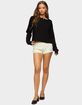EDIKTED Deni Long Sleeve Henley Waffle Top image number 4