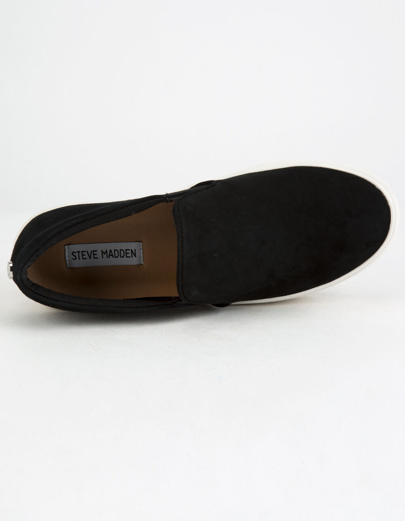 STEVE MADDEN Gills Black Suede Womens Shoes image number 2