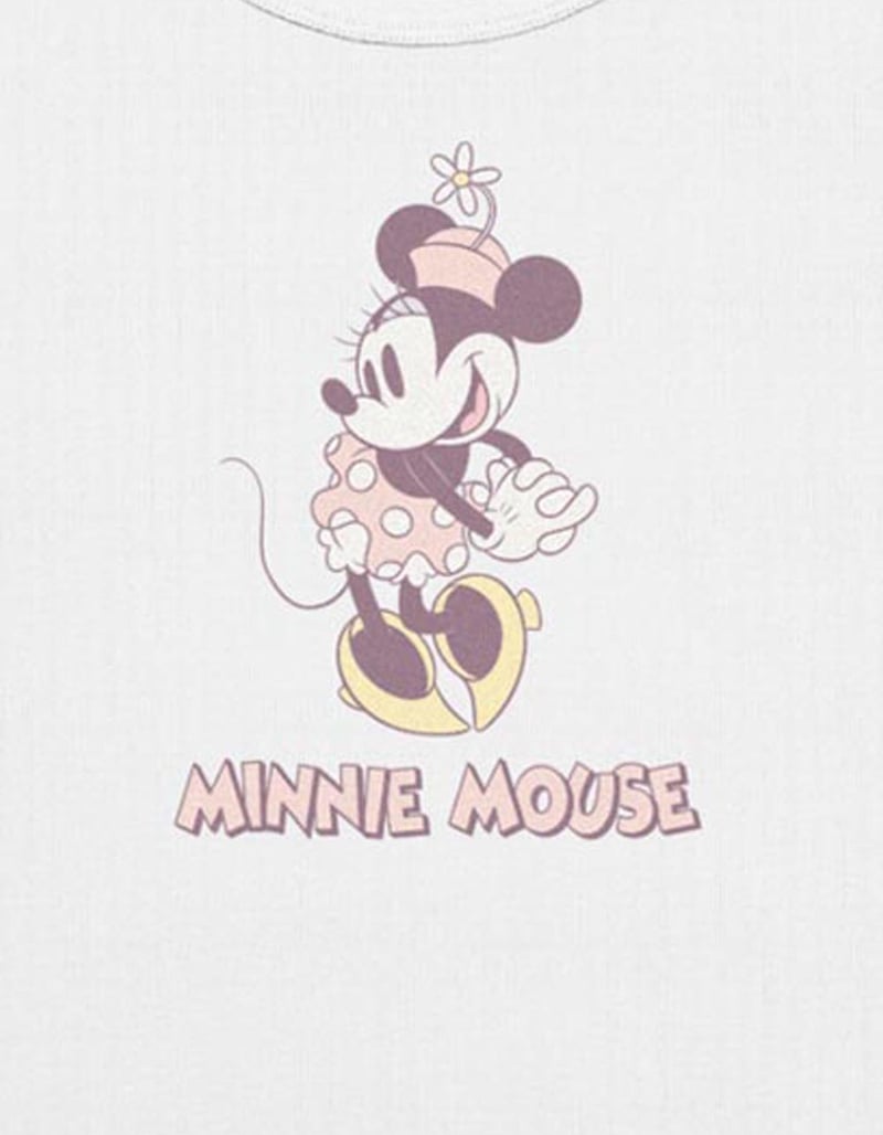 DISNEY Minnie Mouse Vintage Womens Baby Tee image number 1