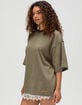 THRILLS Quinn Stripe Womens Oversized Tee image number 3