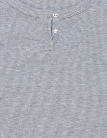 FULL TILT Girls Snap Henley Top Alternative Image