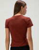 RSQ Womens CA Patch Baby Tee image number 4