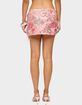 EDIKTED Bead & Sequin Side Tie Mini Skirt image number 3