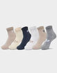 ADIDAS Originals Superlite 6 Pack Womens Quarter Socks image number 1