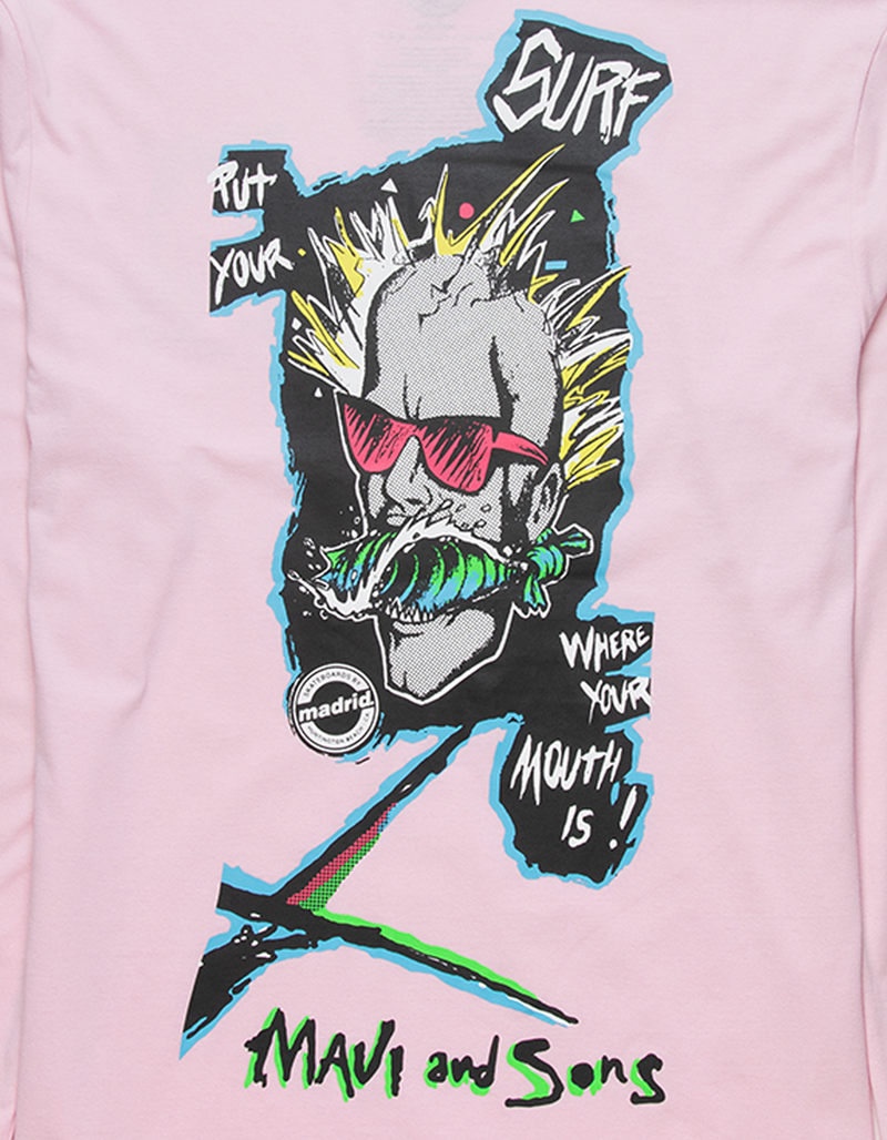 MAUI AND SONS x Madrid Surf Mouth Mens Long Sleeve Tee image number 2