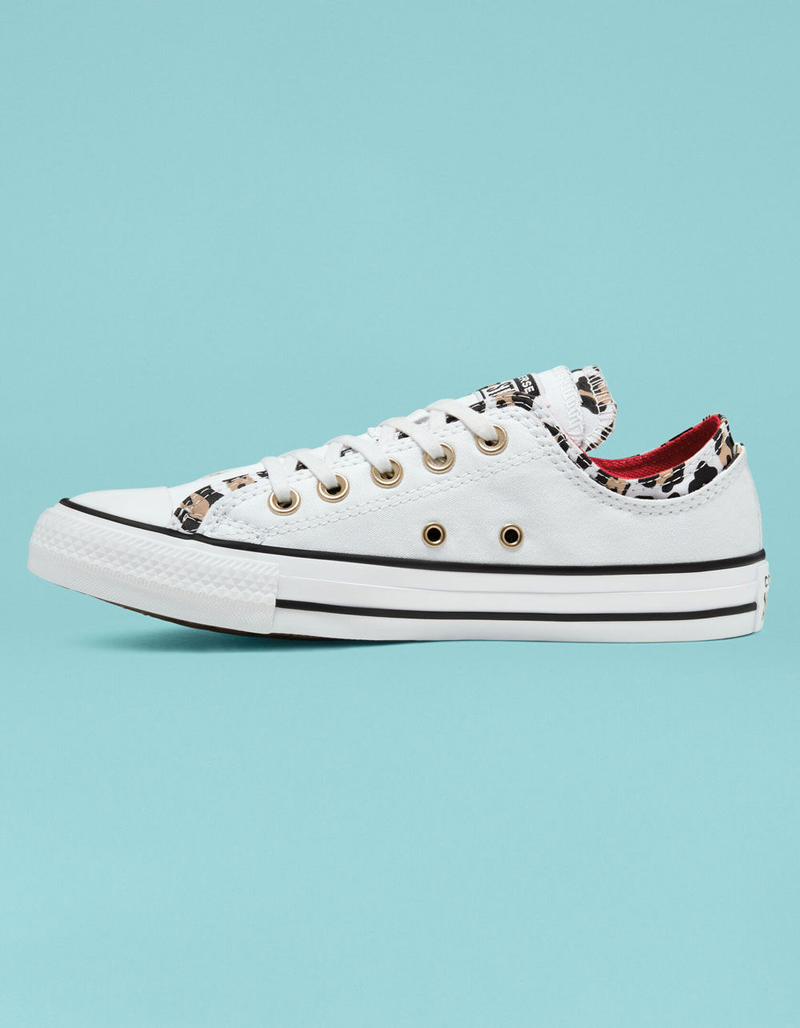 CONVERSE Double Upper Chuck Taylor All Star Womens Low Top Shoes image number 1
