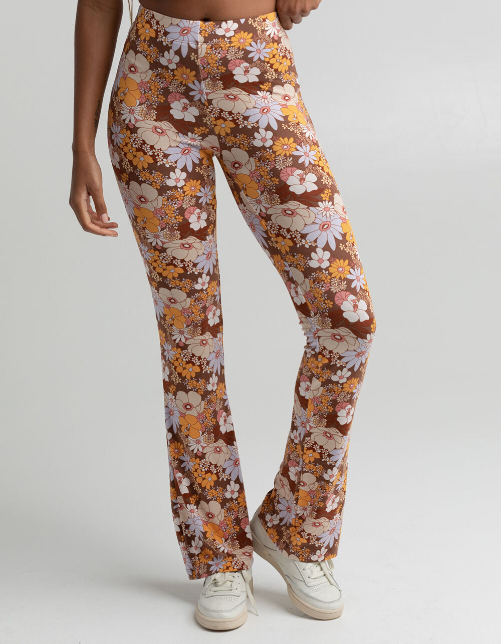 RSQ Womens Floral Flare Pants - MULTI 