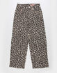 BLANK NYC Roaring Star Girls Leopard Print Wide Leg Jeans image number 2