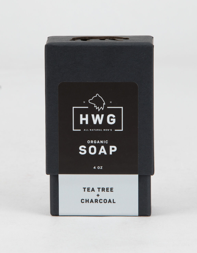 HARDWORKING GENTLEMEN Tea Tree Charcoal Soap image number 0