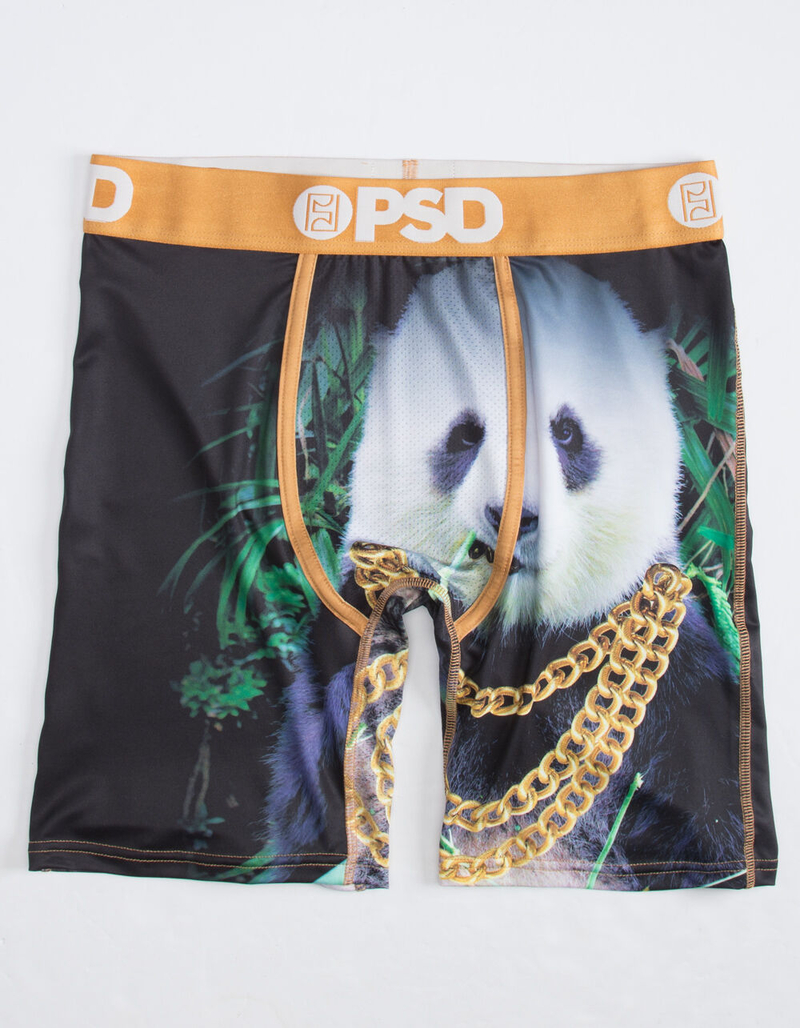 PSD Panda Gold Chain Mens Boxer Briefs image number 0