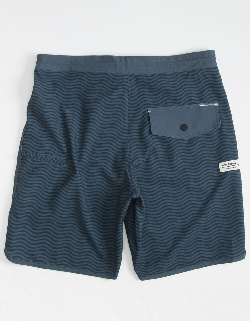 JETTY Mollusk Mens Navy Boardshorts image number 1