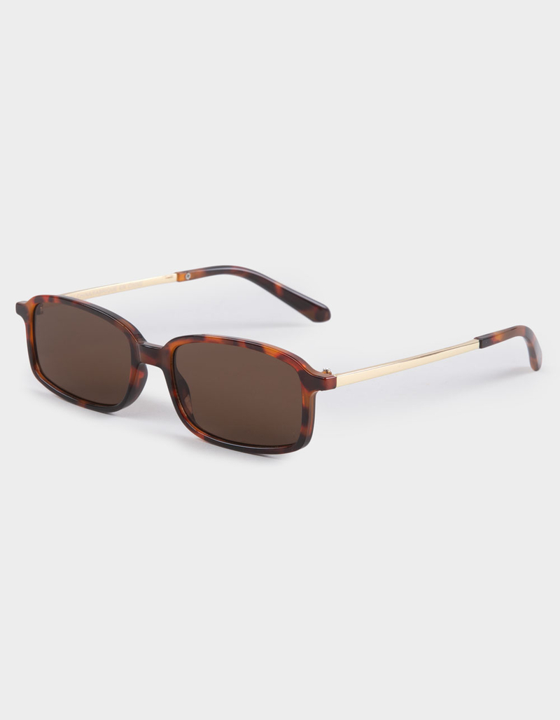 RSQ Rectangle Metal Temples Sunglasses image number 0