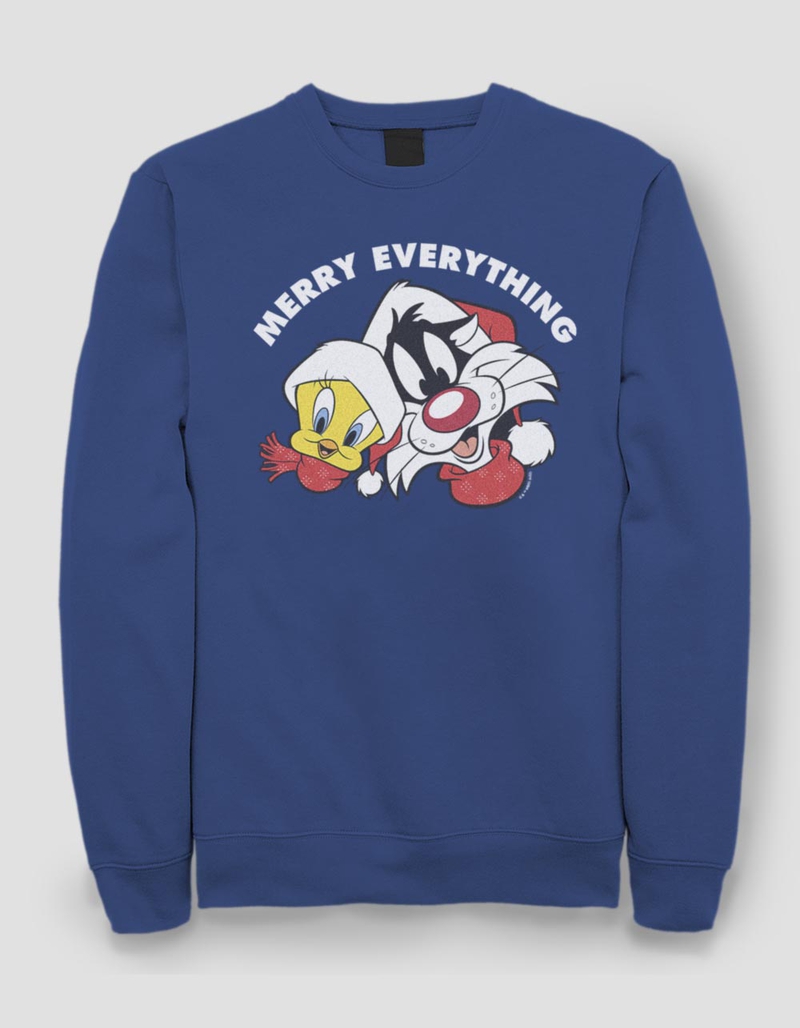 LOONEY TUNES Merry Everything Unisex Holiday Sweatshirt image number 0