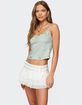 EDIKTED Sequin & Bead Woven Tank Top image number 3