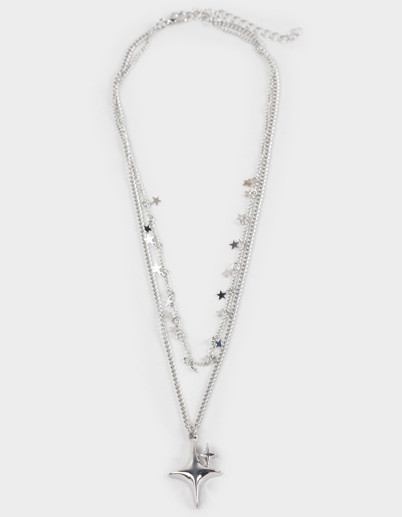 FULL TILT Layered Star Necklace image number 0