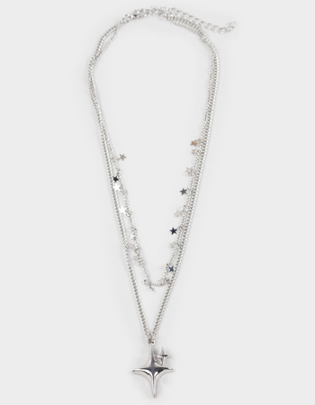 FULL TILT Layered Star Necklace Primary Image