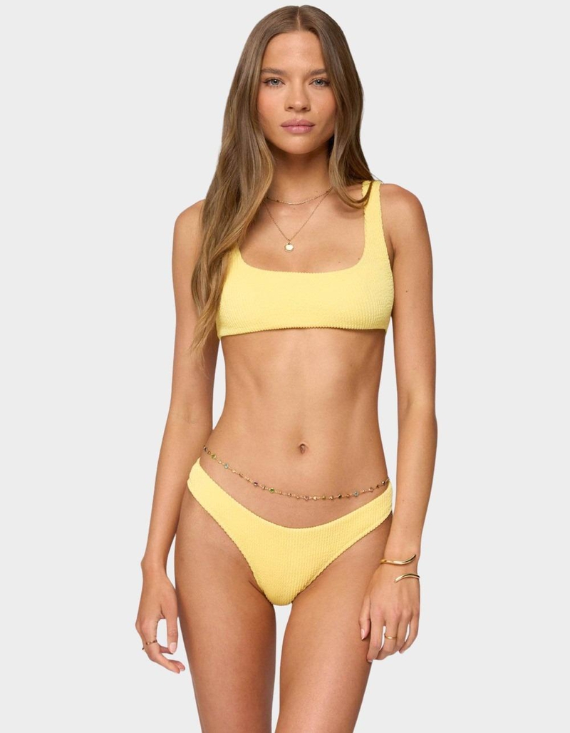 EDIKTED Oasis Scrunch Bikini Top image number 0