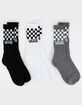 VANS Classic Checker Mens Crew Socks image number 1