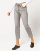 RSQ High Rise Gray Denim Womens Straight Leg Jeans image number 2