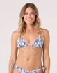 ROXY Breezy Does It Built Up Tri Bikini Top image number 1