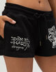 ED HARDY Tiger Head Womens Fleece Shorts image number 2