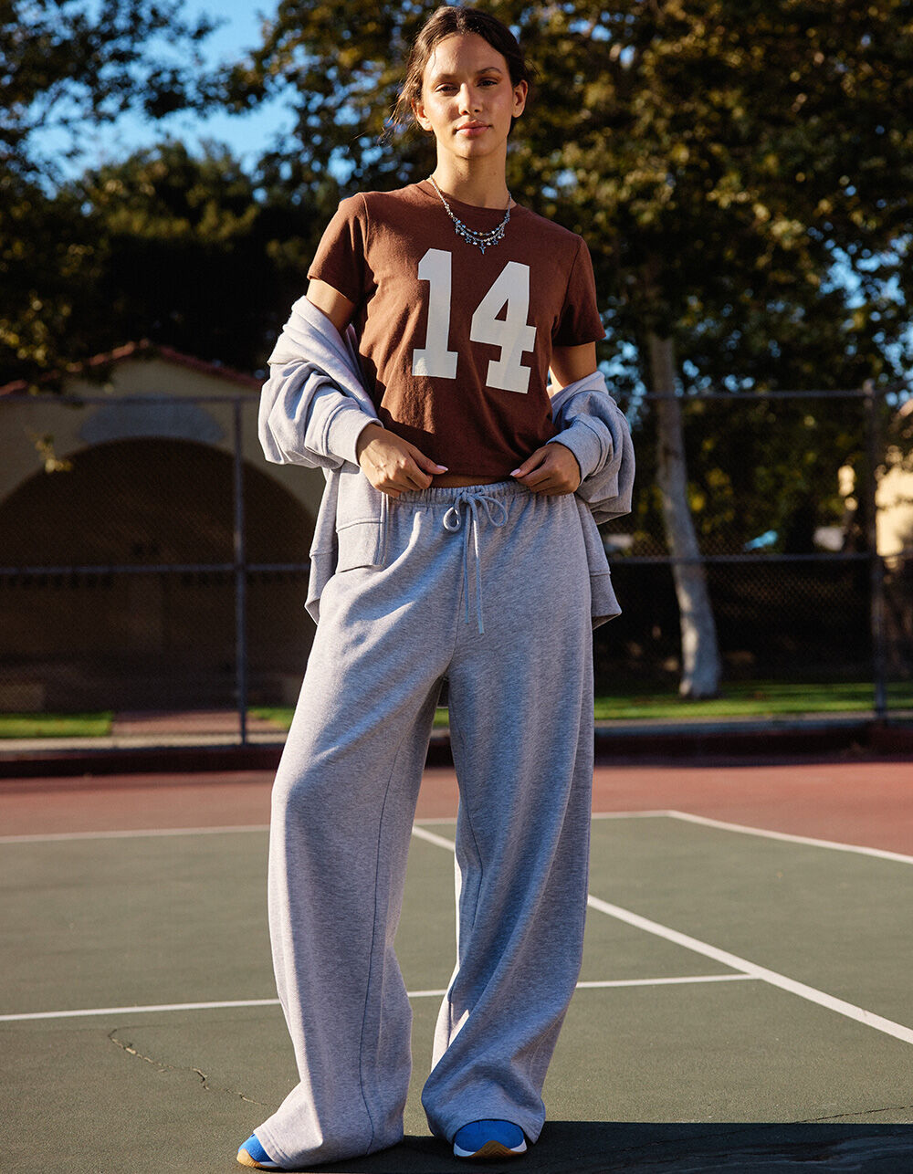 TILLYS Womens Wide Leg Sweatpants - HEATHER GRAY | Tillys