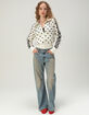 ADIDAS Originals Satin Polka Dot Womens Track Jacket image number 5