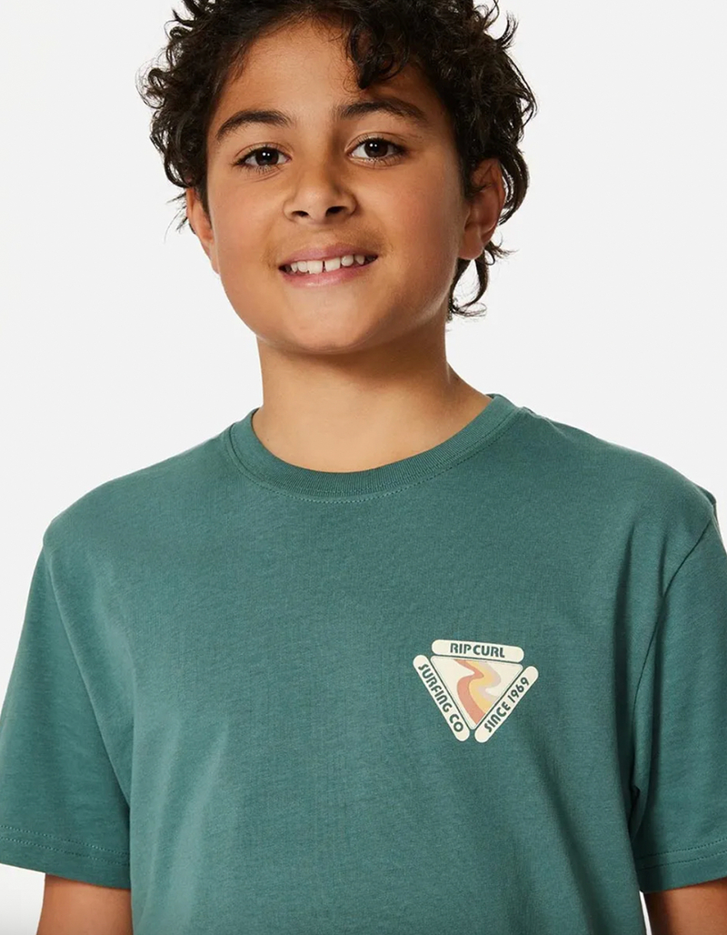 RIP CURL Surf Revival Swirl Boys Tee image number 2