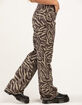 RSQ Womens High Rise Zebra Print Pants image number 3