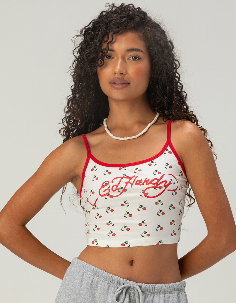ED HARDY Cherries Womens Sleeper Cami image number 0