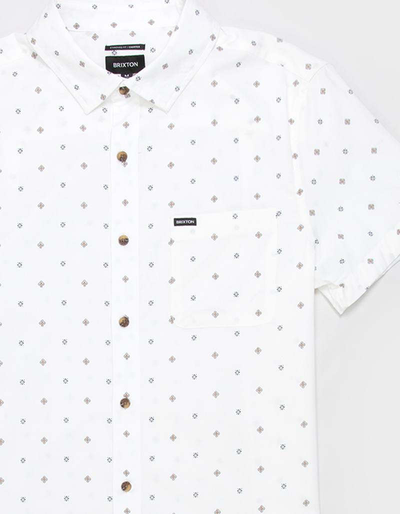 BRIXTON Coastal Print Mens Button Up Shirt image number 1