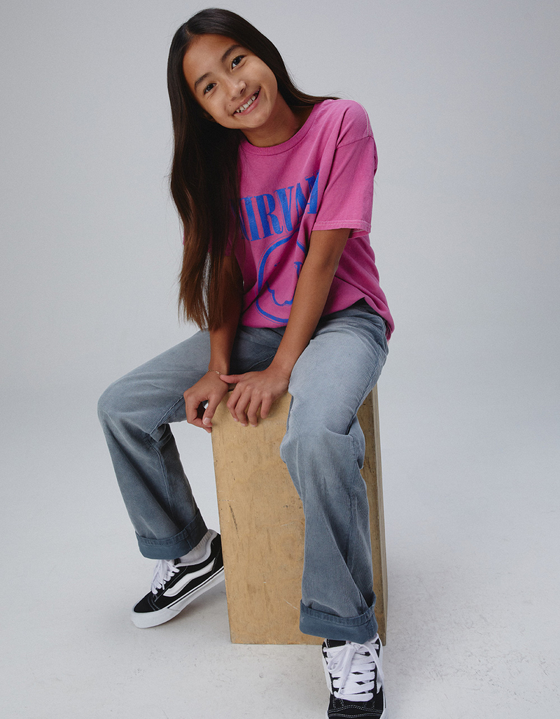 RSQ Girls Mid Rise Baggy Corduroy Pants image number 0