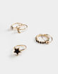 FULL TILT 5 Pack Moon Yin Yang Star Ring Set image number 1