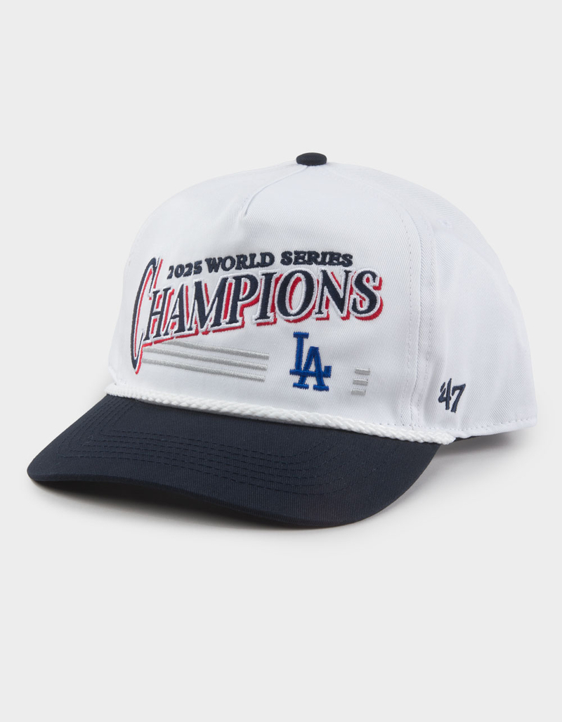 47 BRAND Los Angeles Dodgers World Champs Arch Hitch Rope Snapback Hat image number 0