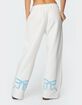 EDIKTED Bonney Bow Detail Sweatpants image number 1