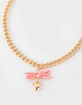 FULL TILT Heart Bow Chain Choker image number 2
